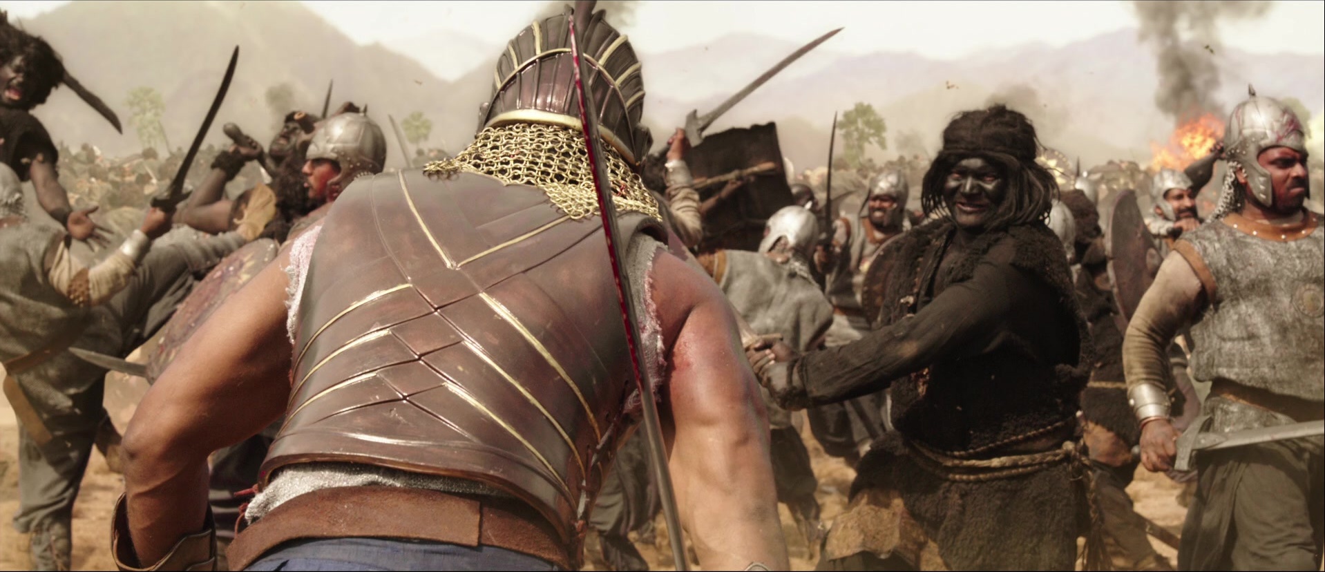 Bãhubali: The Beginning (2015), wide, 2.32:1 — film still