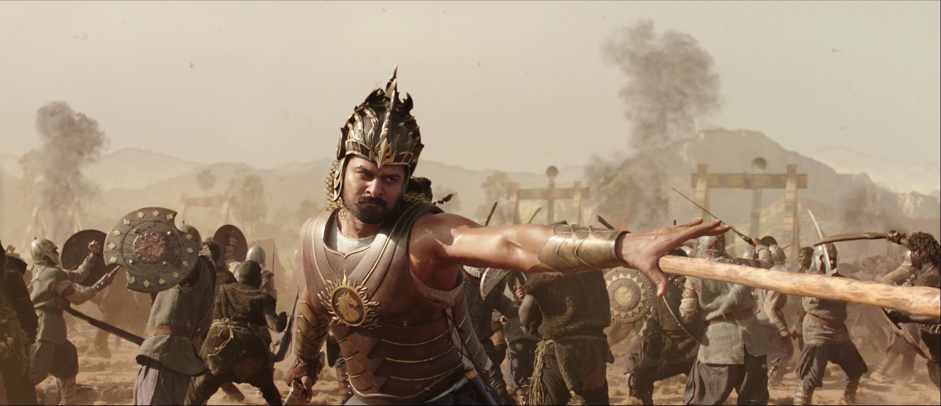 Bãhubali: The Beginning (2015), wide, 2.32:1 — film still
