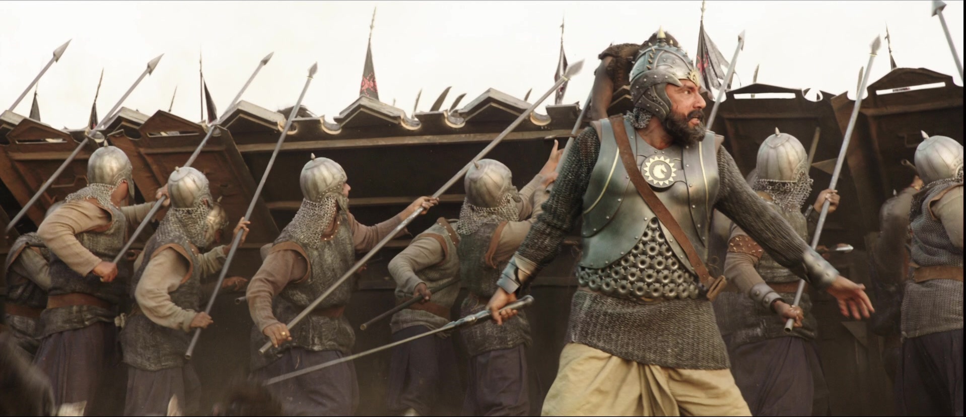 Bãhubali: The Beginning (2015), wide, 2.32:1 — film still