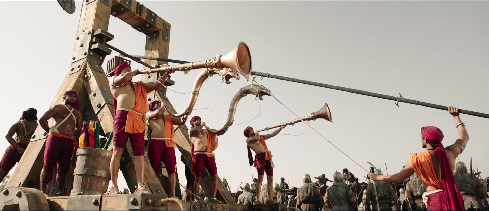 Bãhubali: The Beginning (2015), wide, 2.32:1 — film still