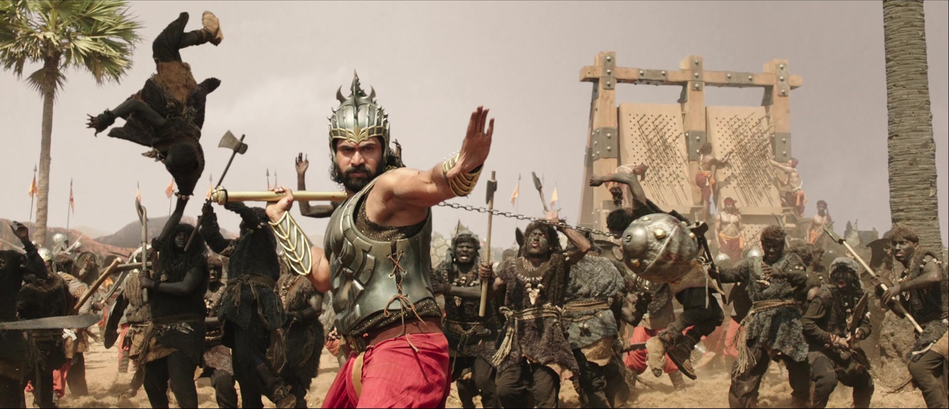 Bãhubali: The Beginning (2015), wide, 2.32:1 — film still
