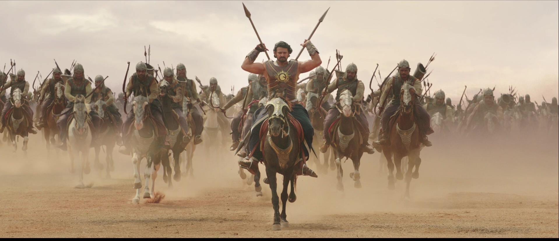 Bãhubali: The Beginning (2015), wide, 2.32:1 — film still