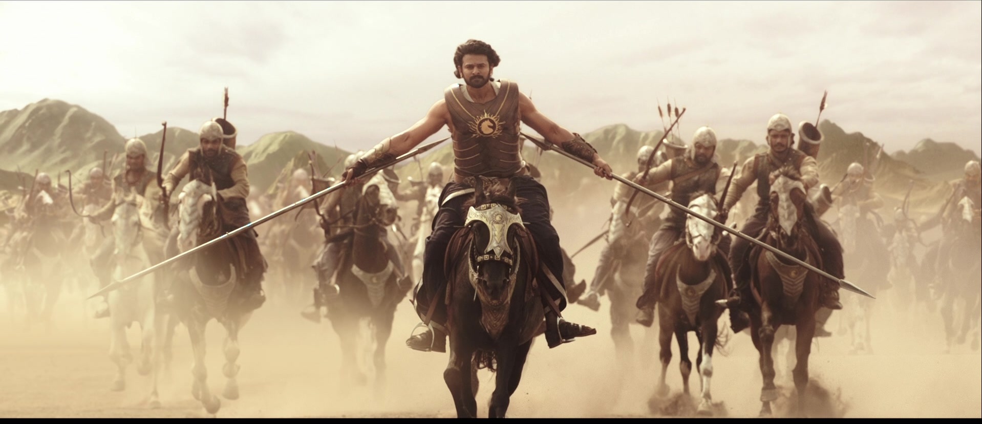 Bãhubali: The Beginning (2015), wide, 2.32:1 — film still
