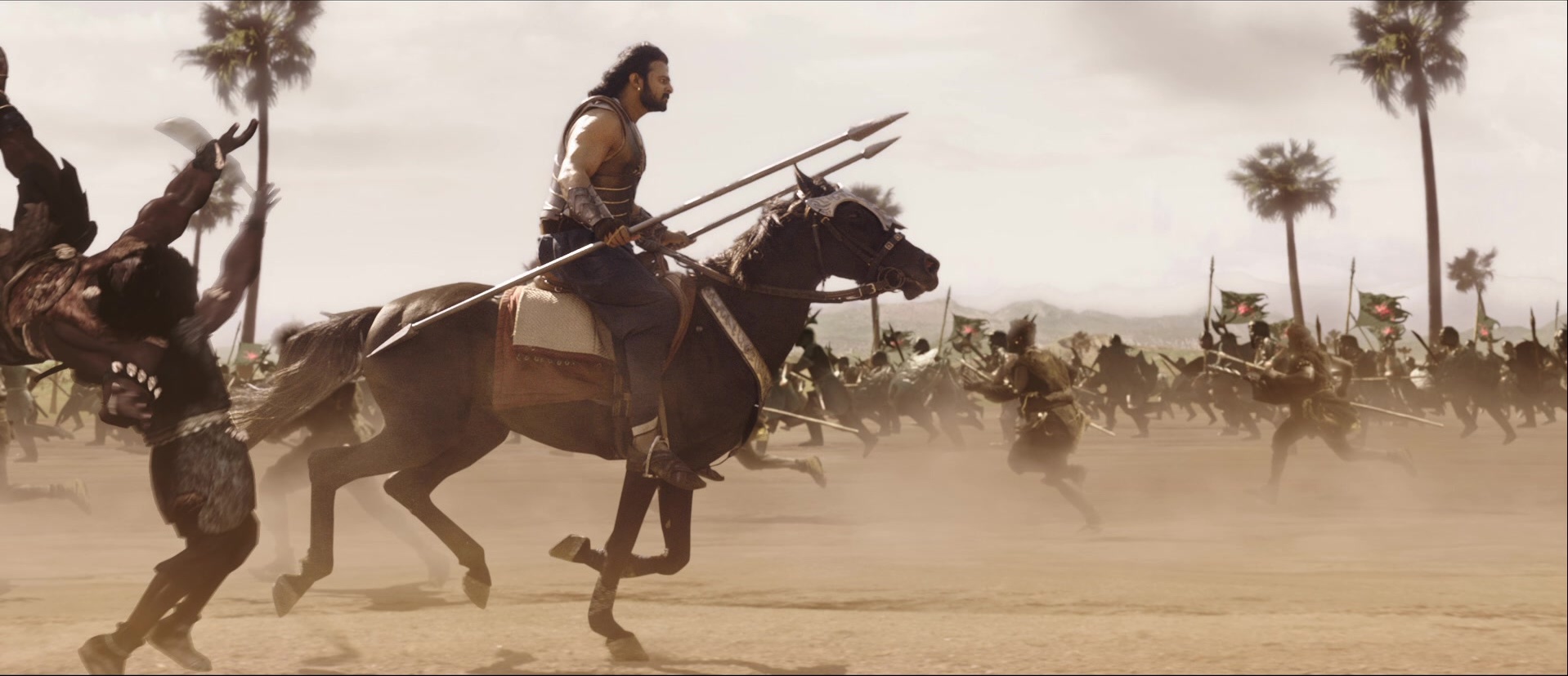Bãhubali: The Beginning (2015), wide, 2.32:1 — film still