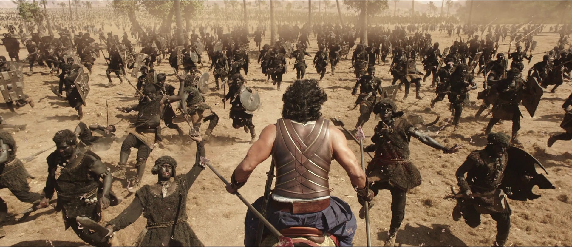 Bãhubali: The Beginning (2015), wide, 2.32:1 — film still