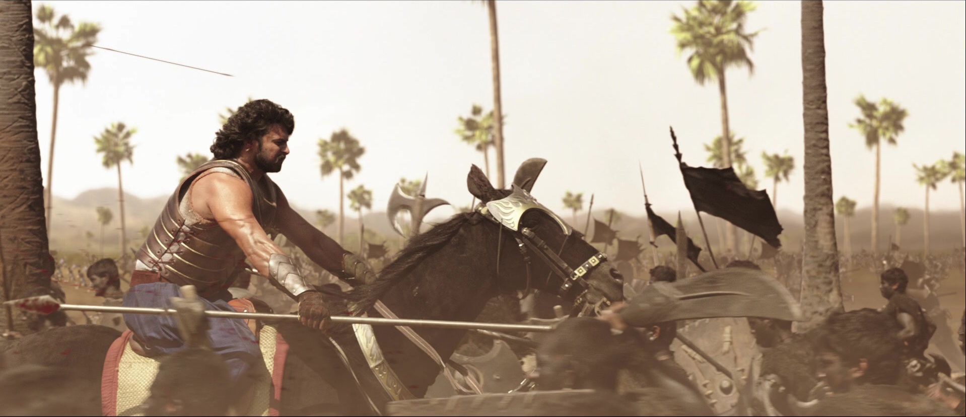 Bãhubali: The Beginning (2015), wide, 2.32:1 — film still