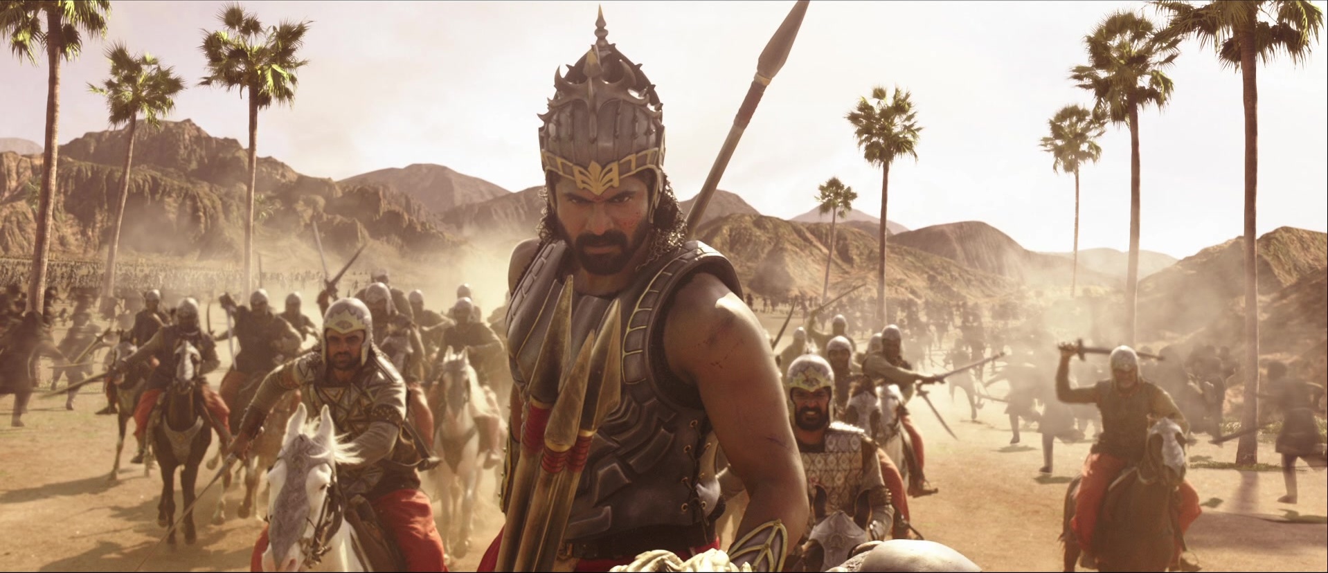 Bãhubali: The Beginning (2015), wide, 2.32:1 — film still