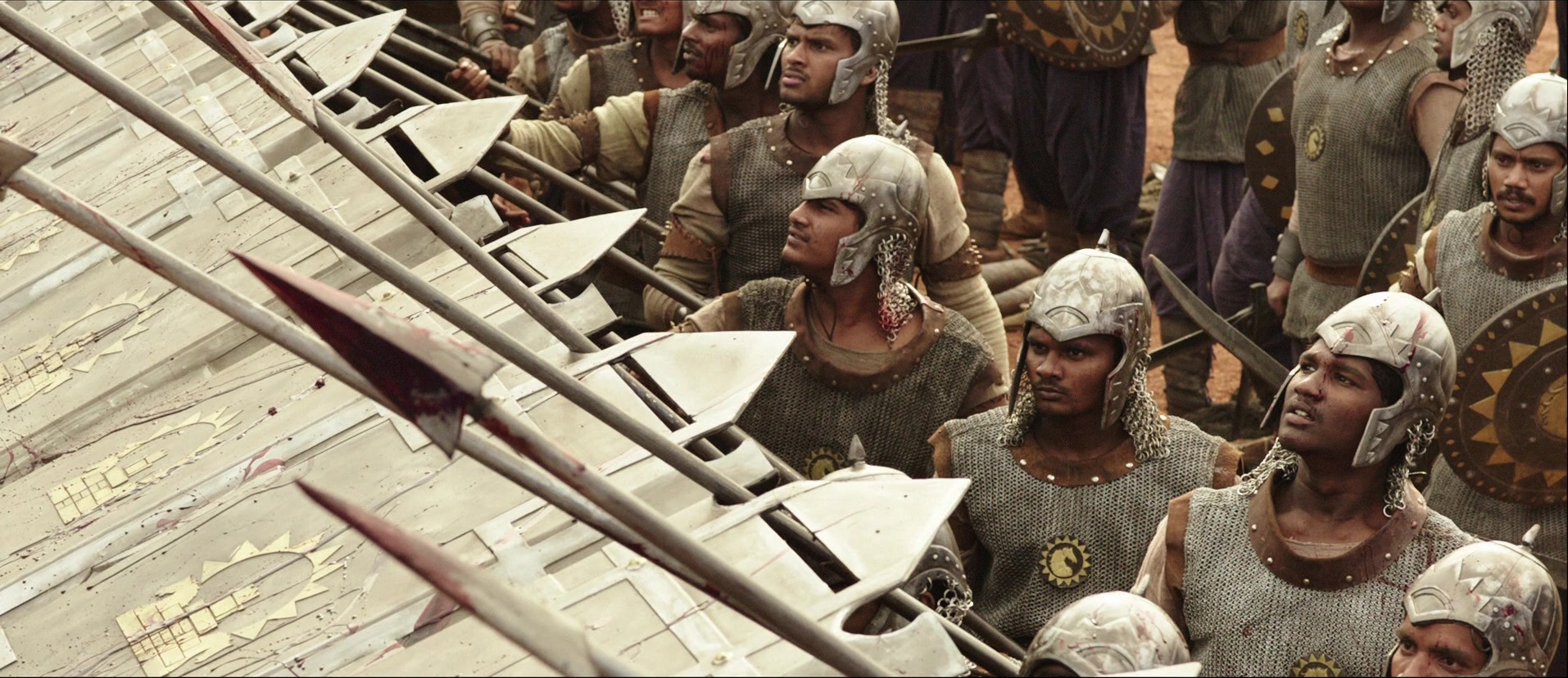 Bãhubali: The Beginning (2015), wide, 2.31:1 — film still