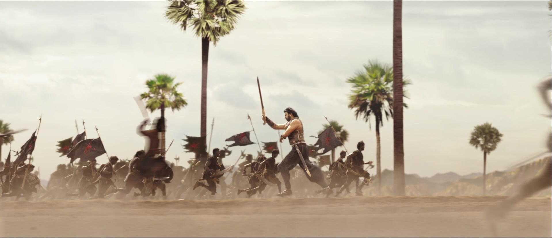 Bãhubali: The Beginning (2015), wide, 2.32:1 — film still