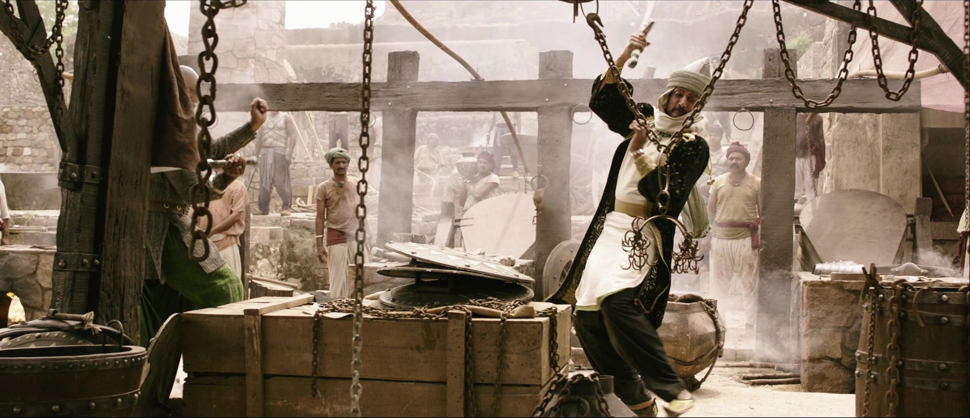 Bãhubali: The Beginning (2015), wide, 2.32:1 — film still