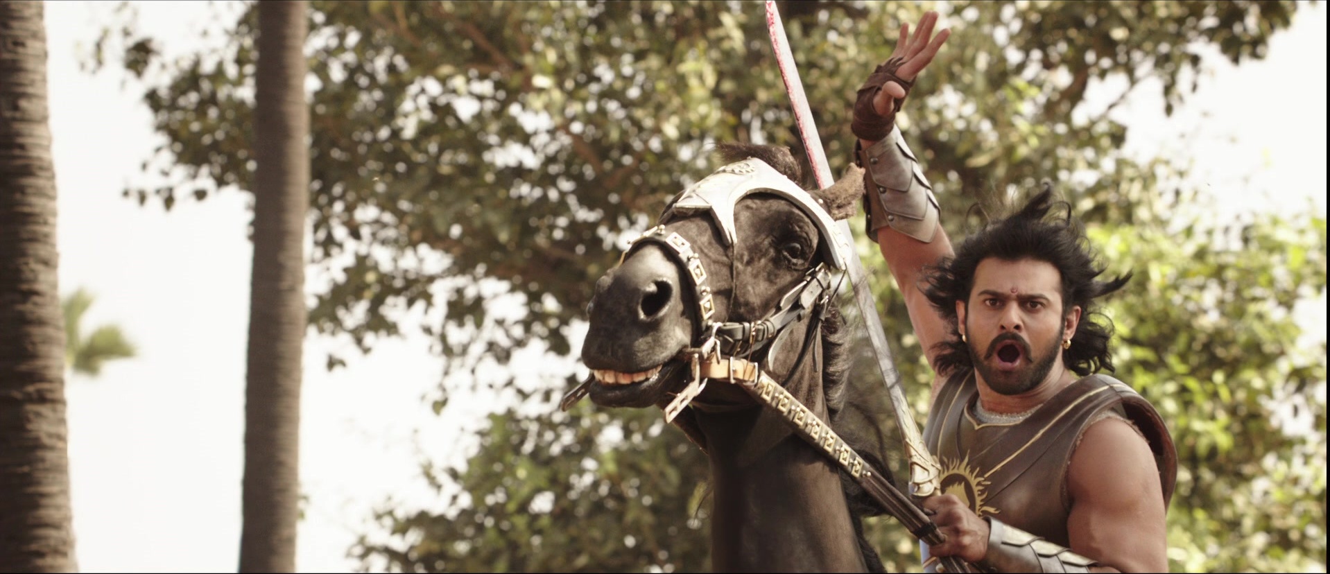 Bãhubali: The Beginning (2015), wide, 2.32:1 — film still