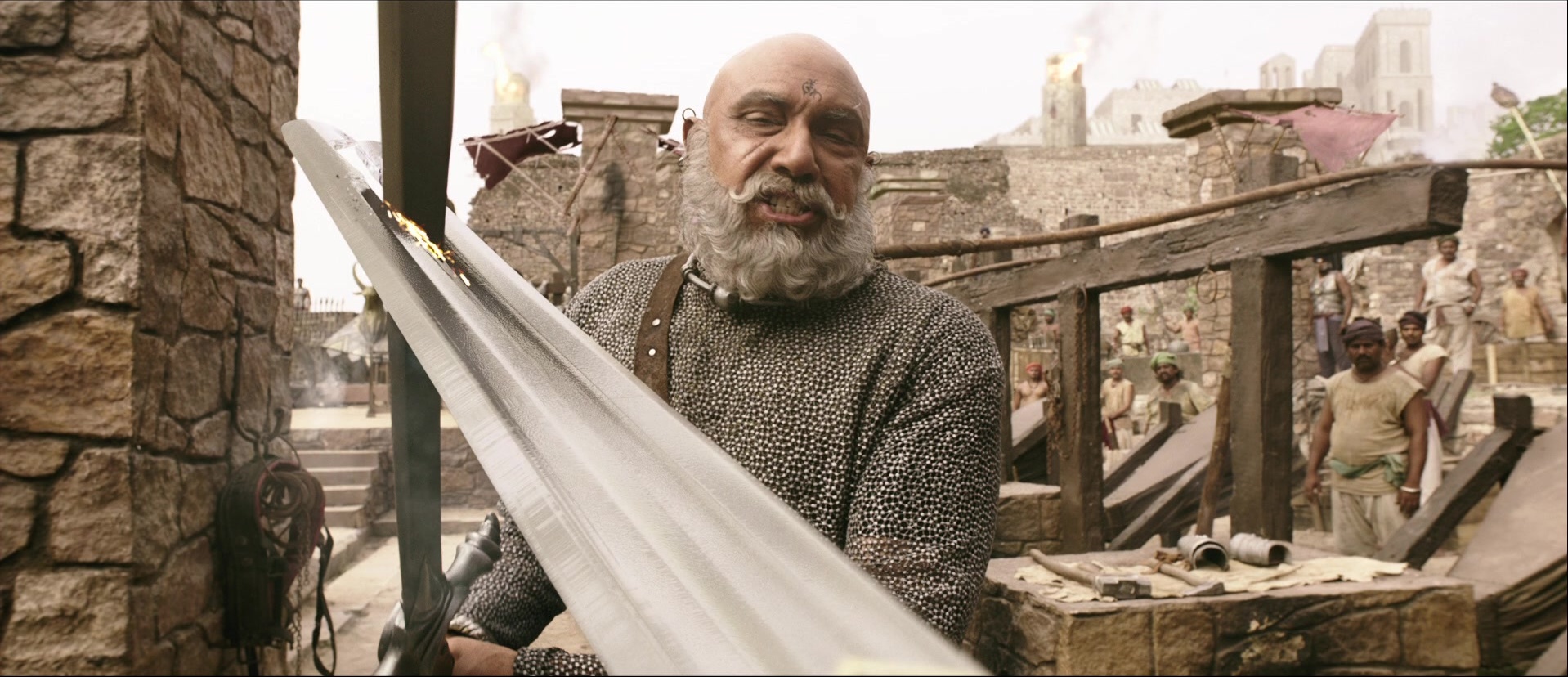 Bãhubali: The Beginning (2015), wide, 2.32:1 — film still