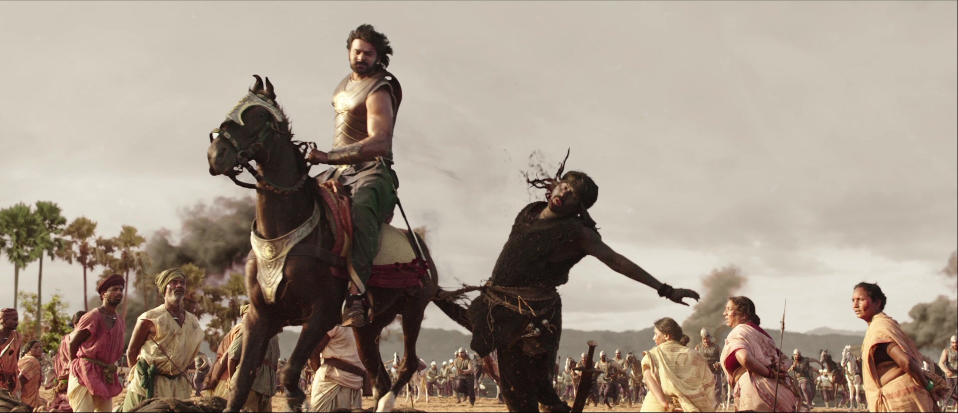 Bãhubali: The Beginning (2015), wide, 2.32:1 — film still