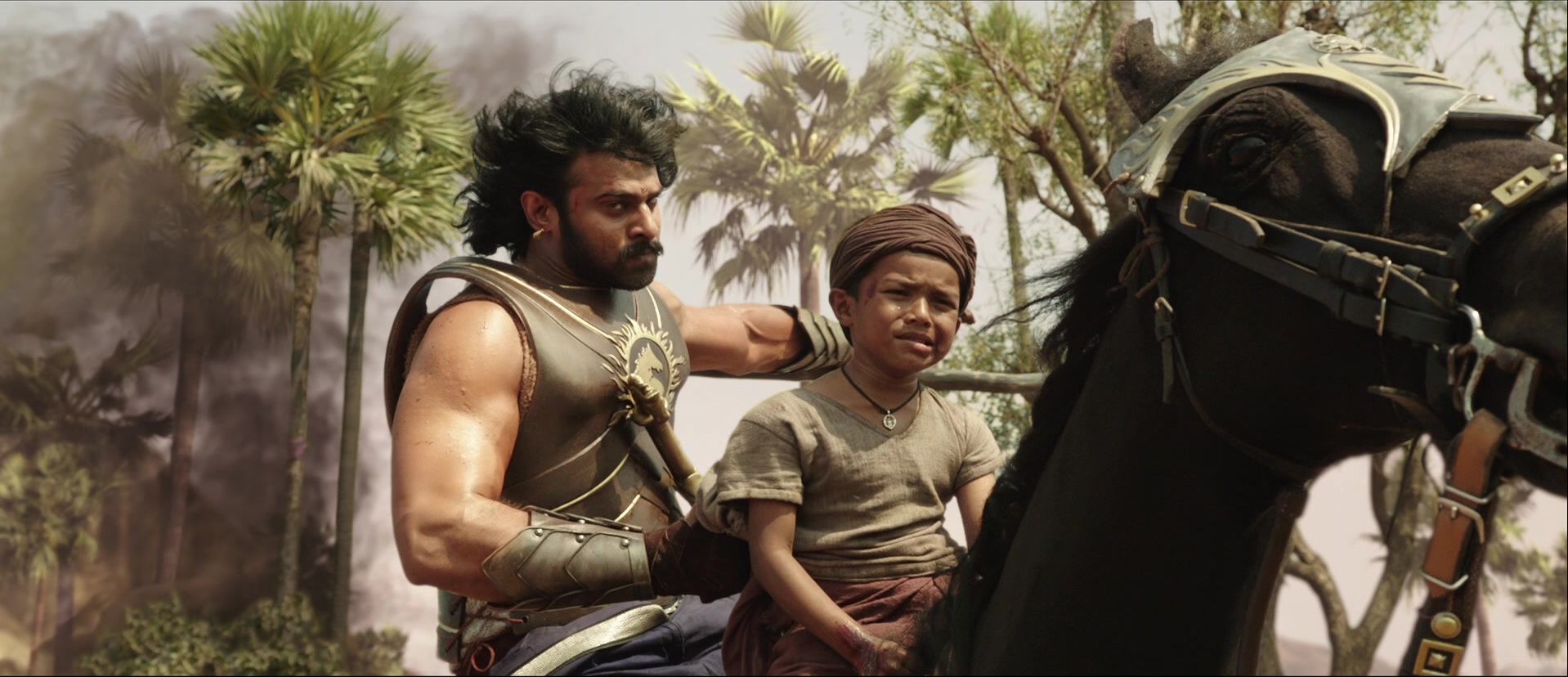 Bãhubali: The Beginning (2015), wide, 2.32:1 — film still