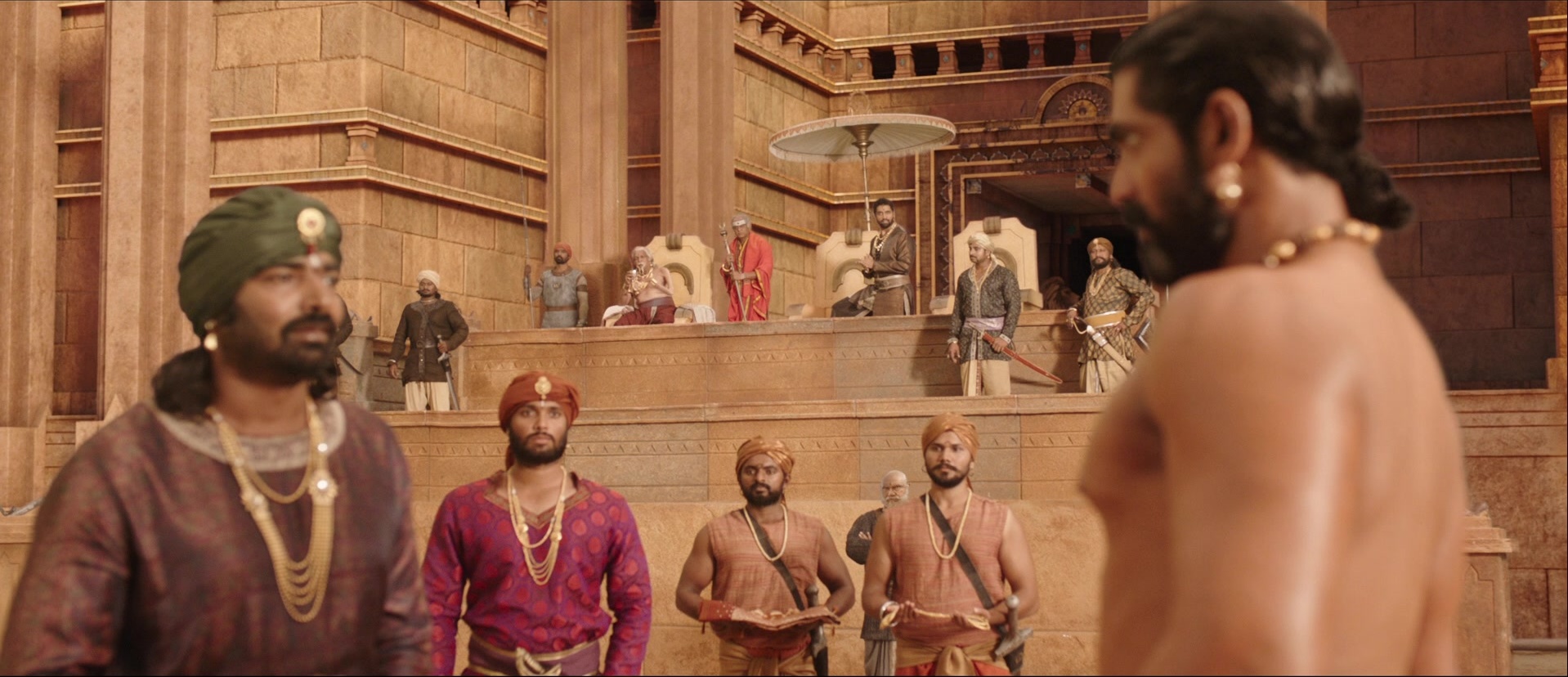 Bãhubali: The Beginning (2015), wide, 2.32:1 — film still