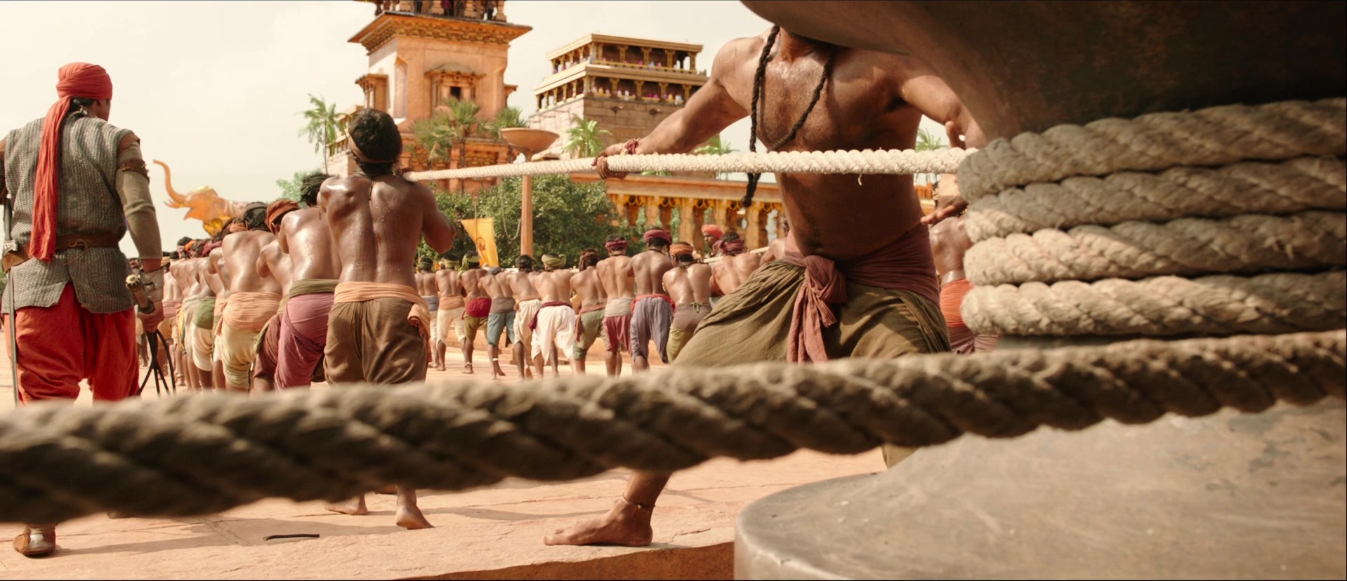 Bãhubali: The Beginning (2015), wide, 2.32:1 — film still