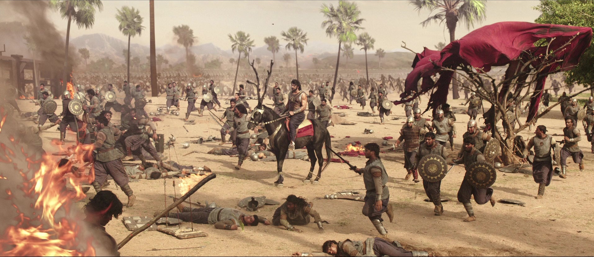 Bãhubali: The Beginning (2015), wide, 2.31:1 — film still