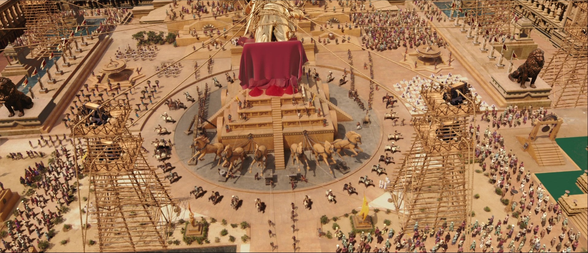 Bãhubali: The Beginning (2015), wide, 2.32:1 — film still