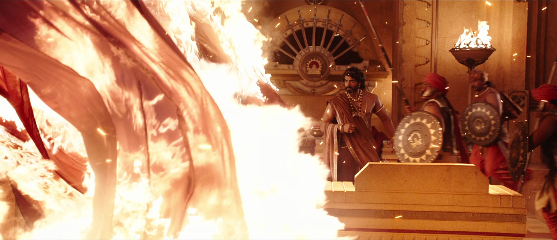 Bãhubali: The Beginning (2015), wide, 2.31:1 — film still