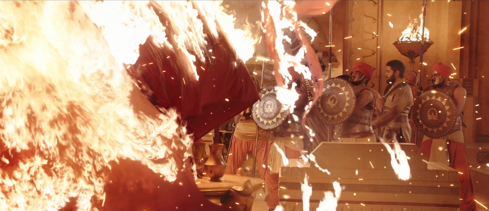 Bãhubali: The Beginning (2015), wide, 2.31:1 — film still