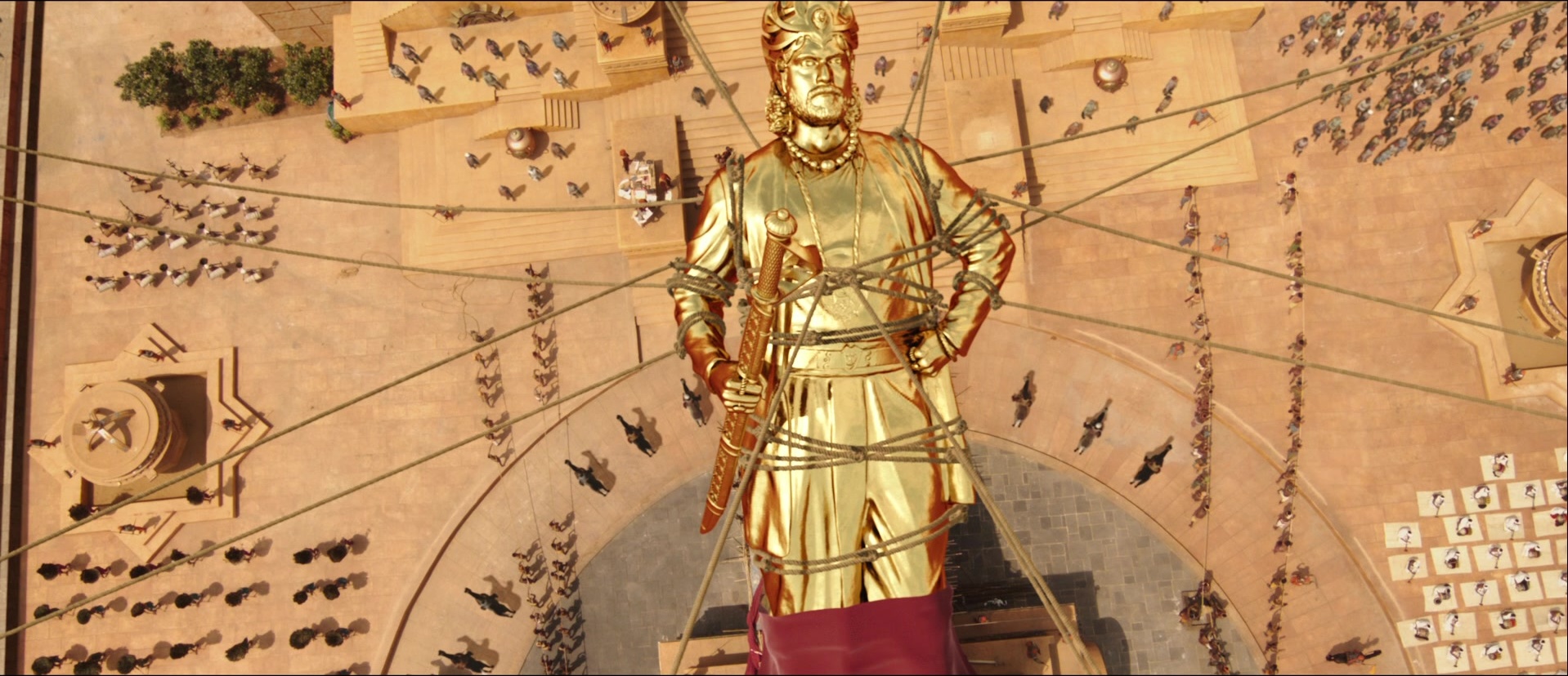 Bãhubali: The Beginning (2015), wide, 2.32:1 — film still