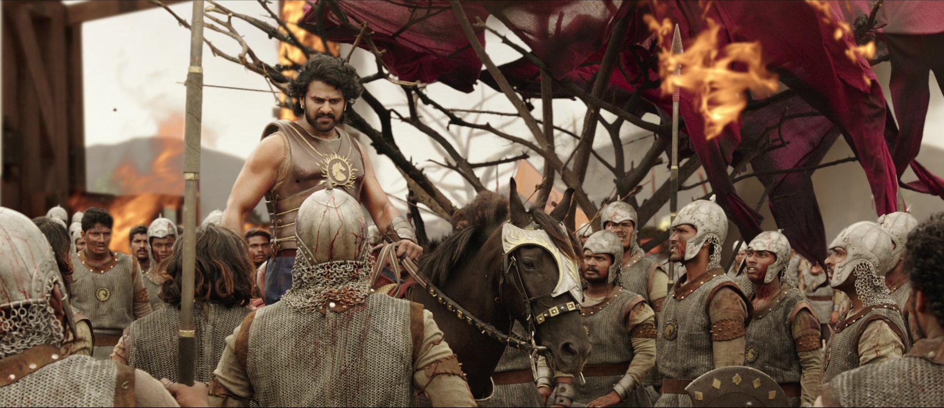 Bãhubali: The Beginning (2015), wide, 2.31:1 — film still