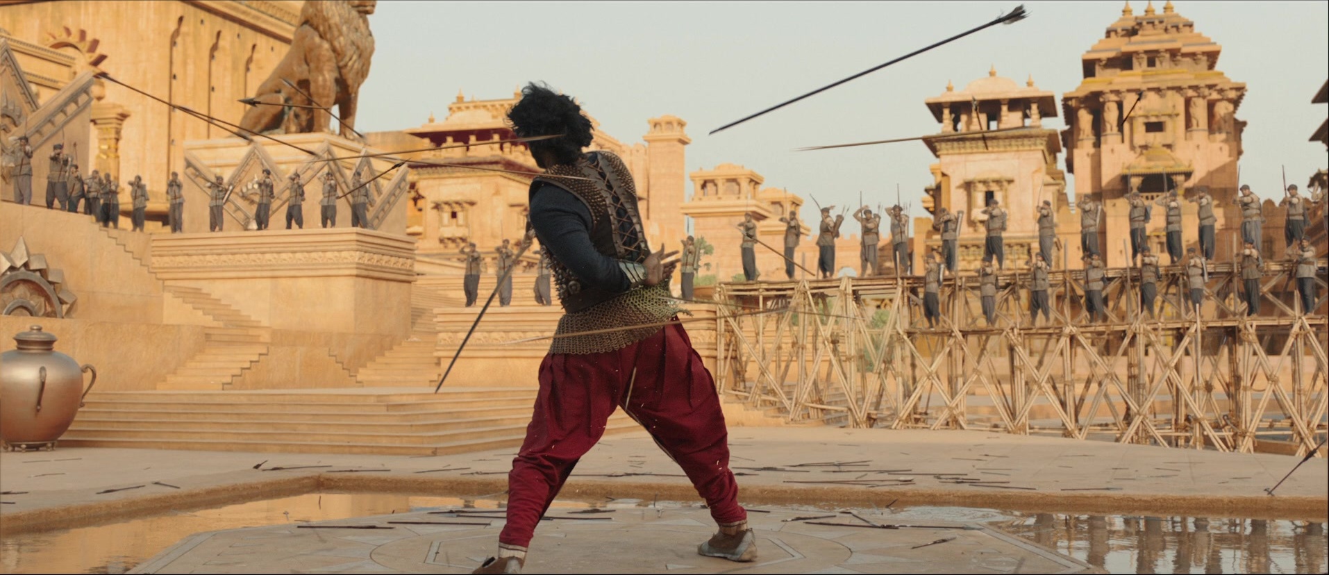 Bãhubali: The Beginning (2015), wide, 2.31:1 — film still