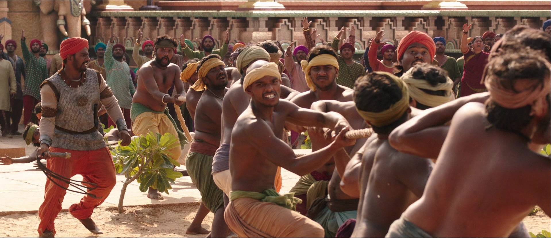 Bãhubali: The Beginning (2015), wide, 2.32:1 — film still