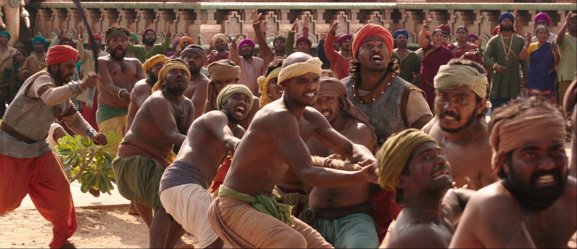 Bãhubali: The Beginning (2015), wide, 2.32:1 — film still