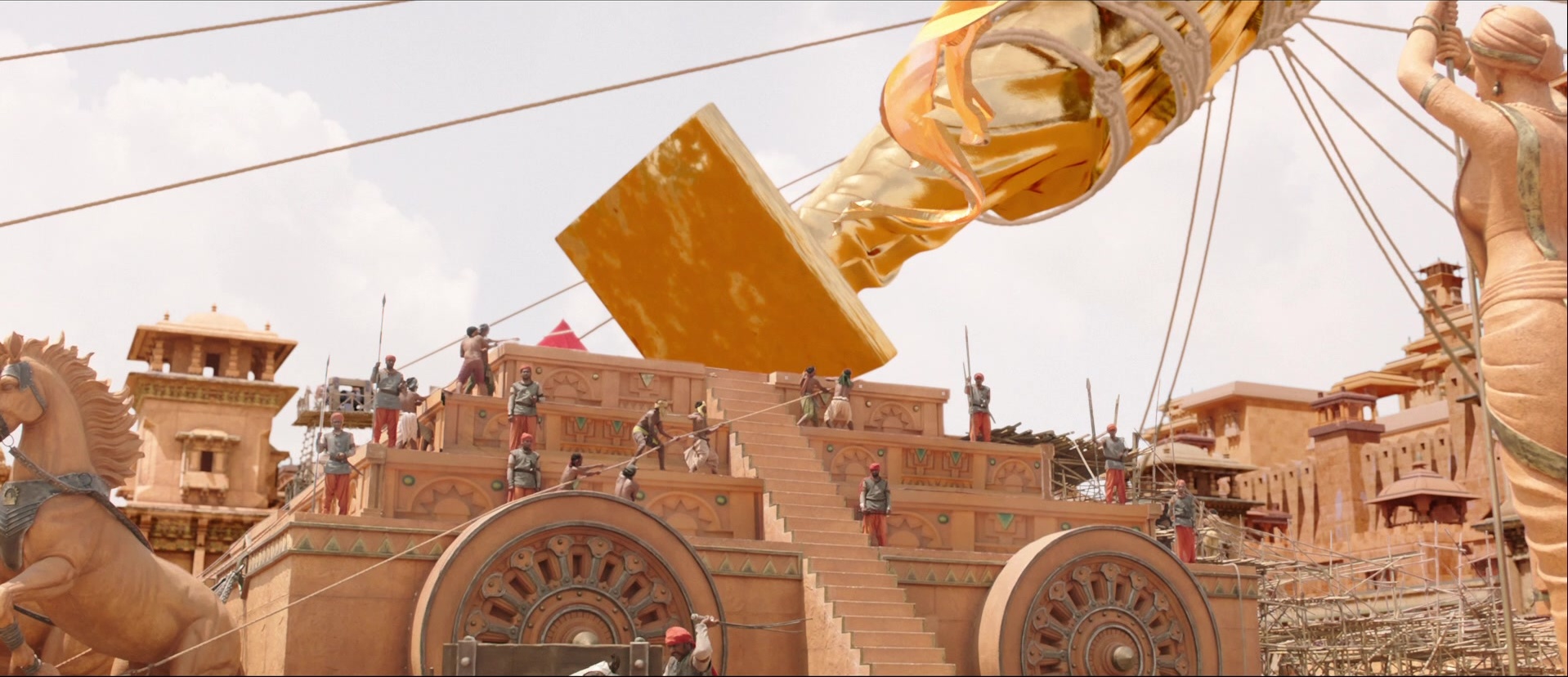 Bãhubali: The Beginning (2015), wide, 2.32:1 — film still