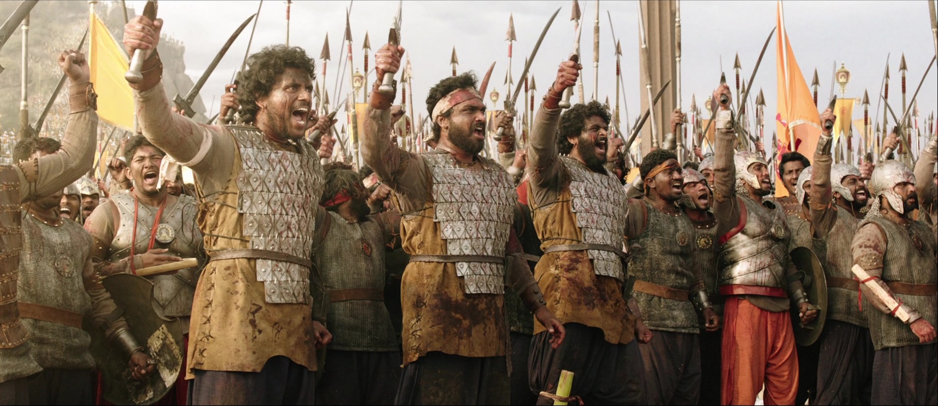 Bãhubali: The Beginning (2015), wide, 2.31:1 — film still