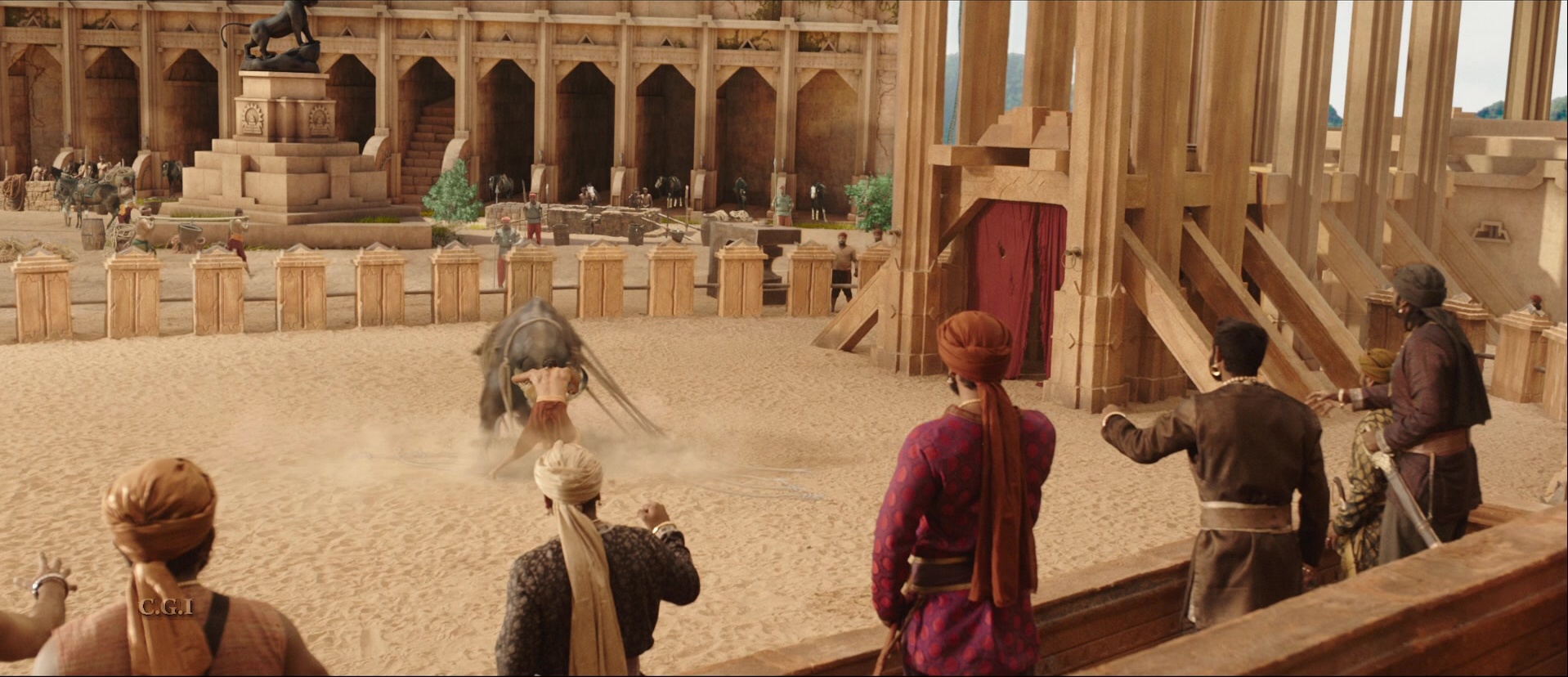 Bãhubali: The Beginning (2015), wide, 2.32:1 — film still