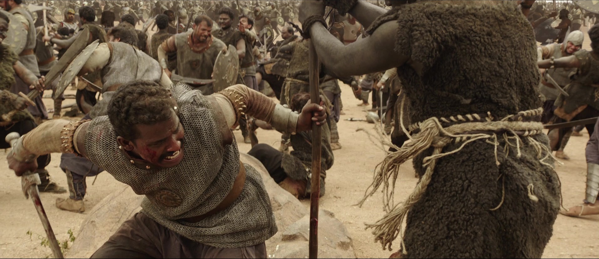 Bãhubali: The Beginning (2015), wide, 2.31:1 — film still