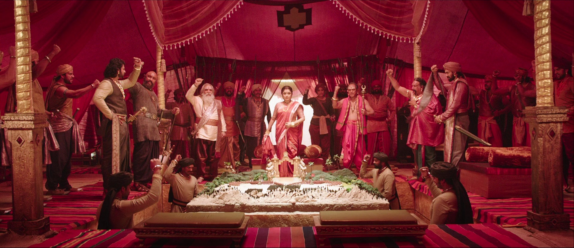 Bãhubali: The Beginning (2015), wide, 2.32:1 — film still