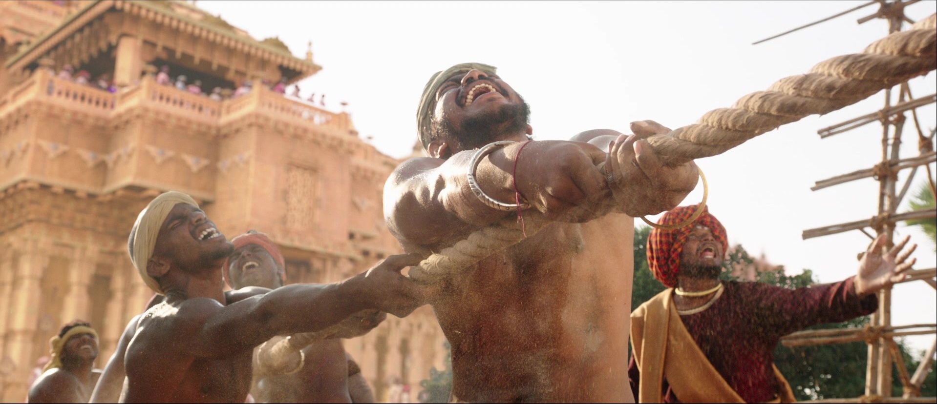 Bãhubali: The Beginning (2015), wide, 2.32:1 — film still