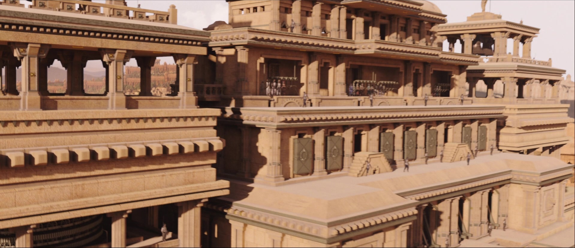 Bãhubali: The Beginning (2015), wide, 2.32:1 — film still