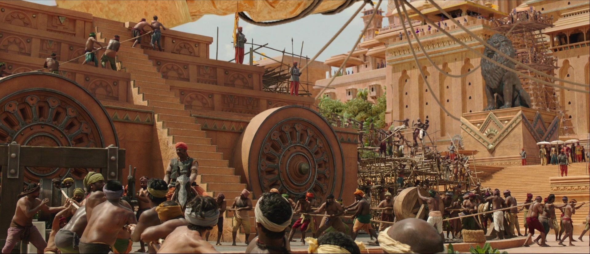 Bãhubali: The Beginning (2015), wide, 2.32:1 — film still