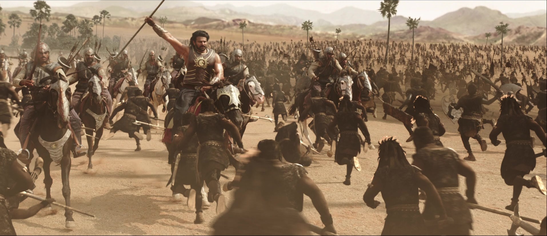 Bãhubali: The Beginning (2015), wide, 2.31:1 — film still