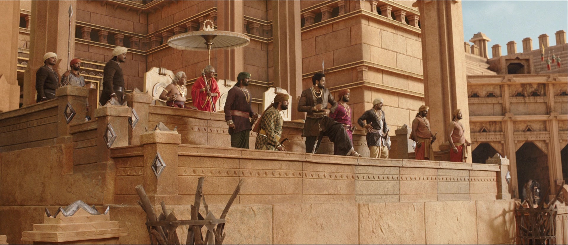 Bãhubali: The Beginning (2015), wide, 2.32:1 — film still