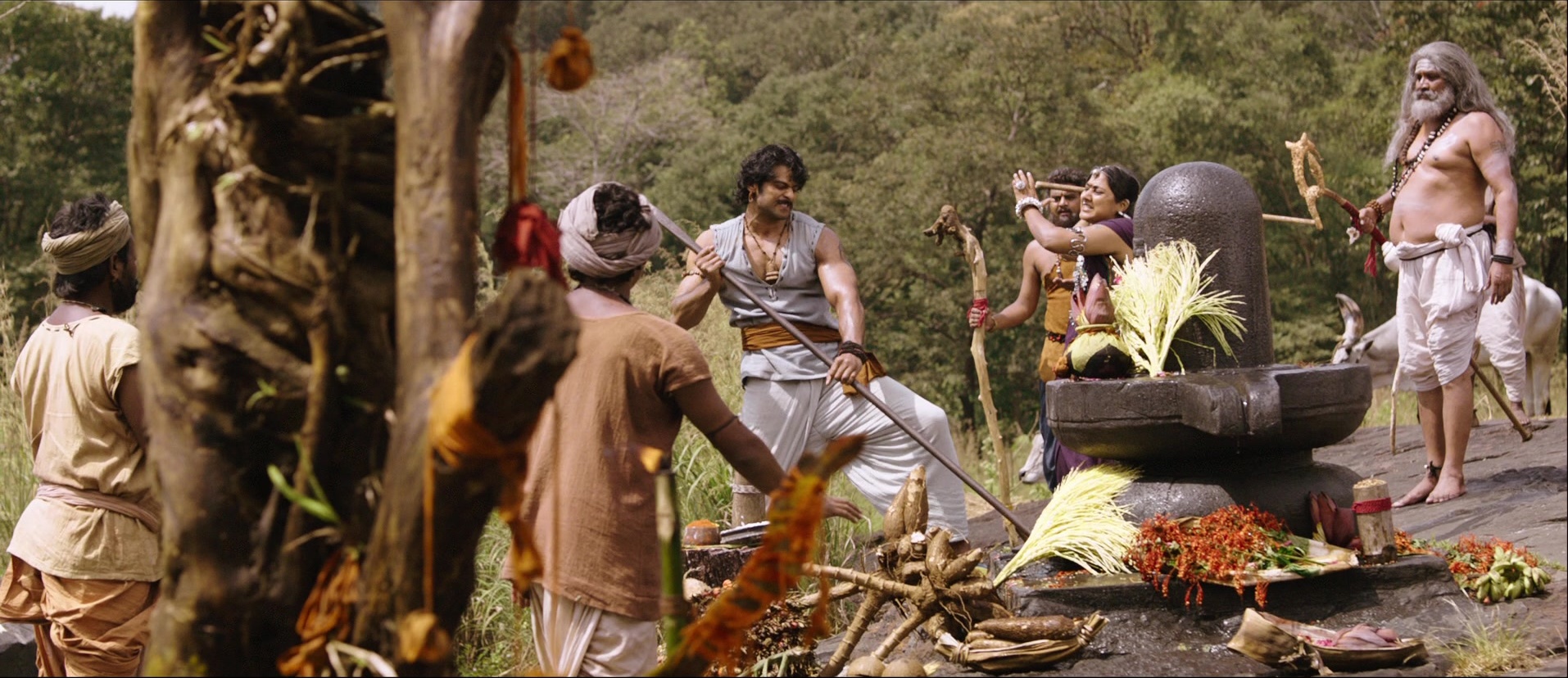 Bãhubali: The Beginning (2015), wide, 2.31:1 — film still