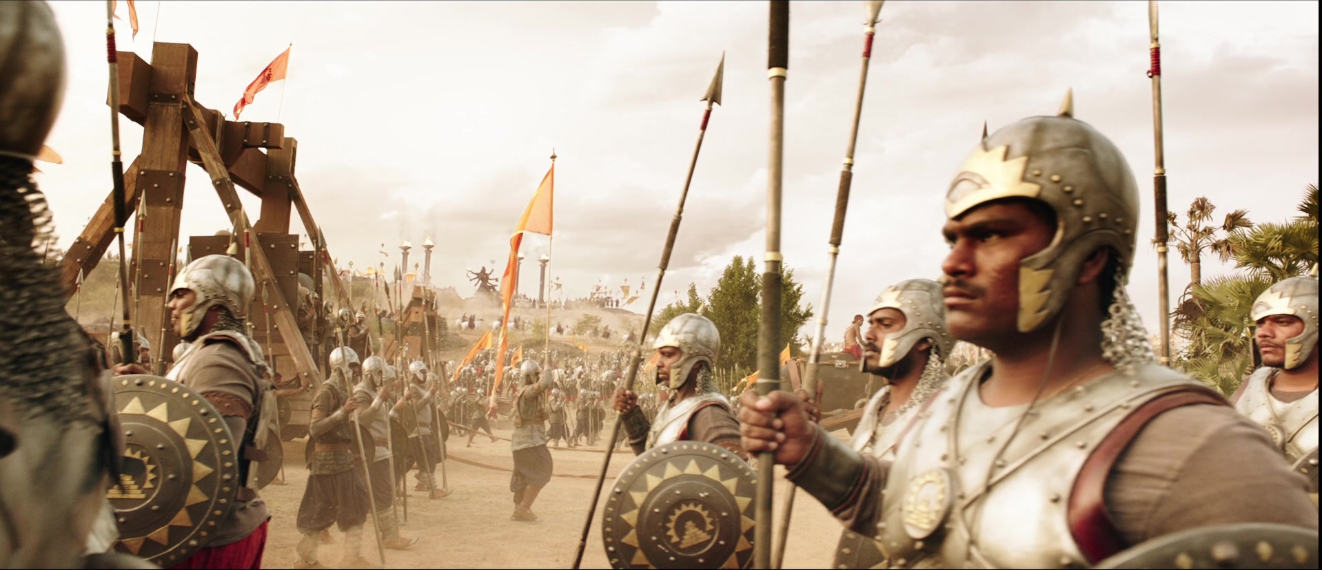 Bãhubali: The Beginning (2015), wide, 2.32:1 — film still