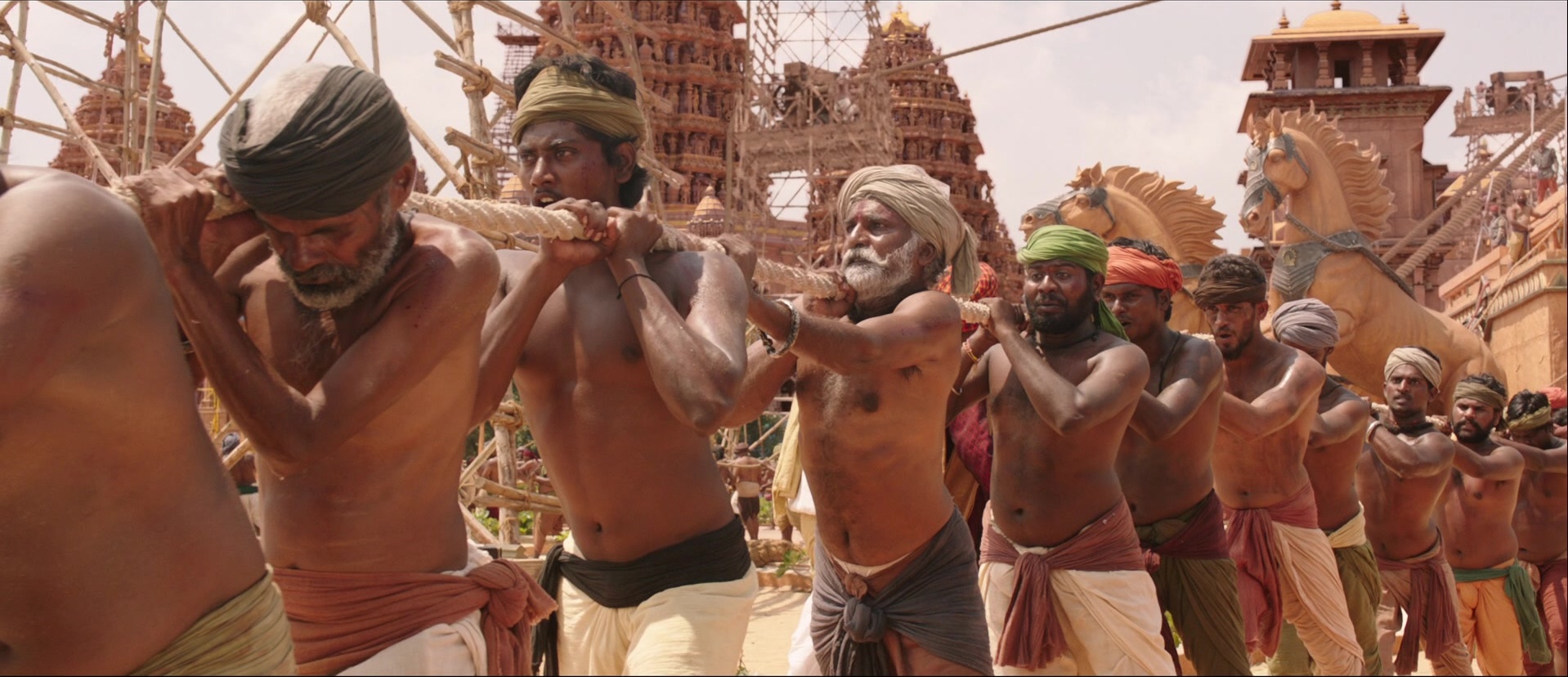 Bãhubali: The Beginning (2015), wide, 2.32:1 — film still