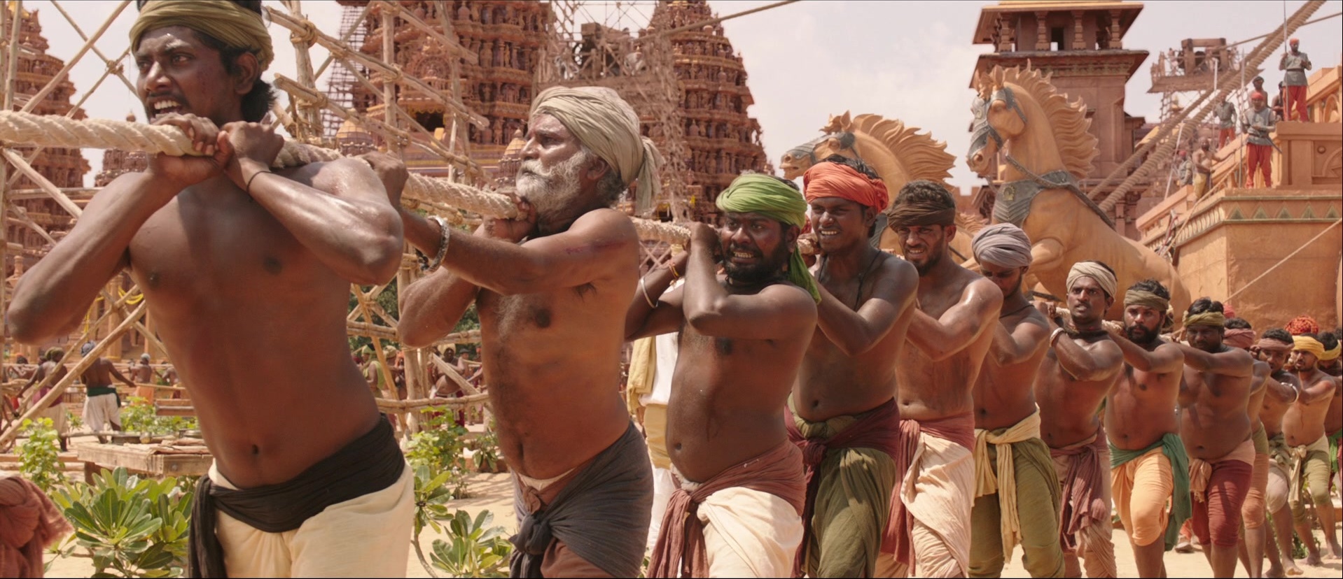 Bãhubali: The Beginning (2015), wide, 2.32:1 — film still