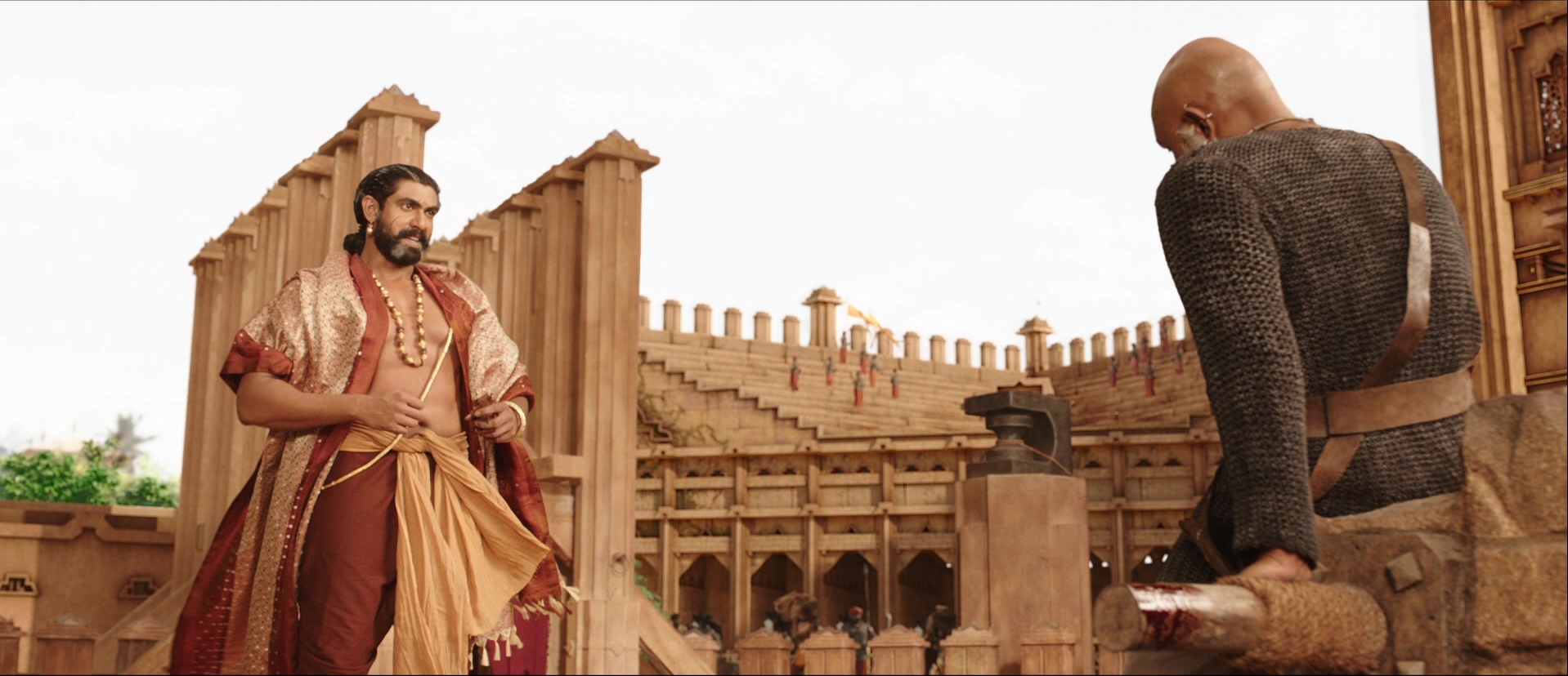 Bãhubali: The Beginning (2015), wide, 2.32:1 — film still