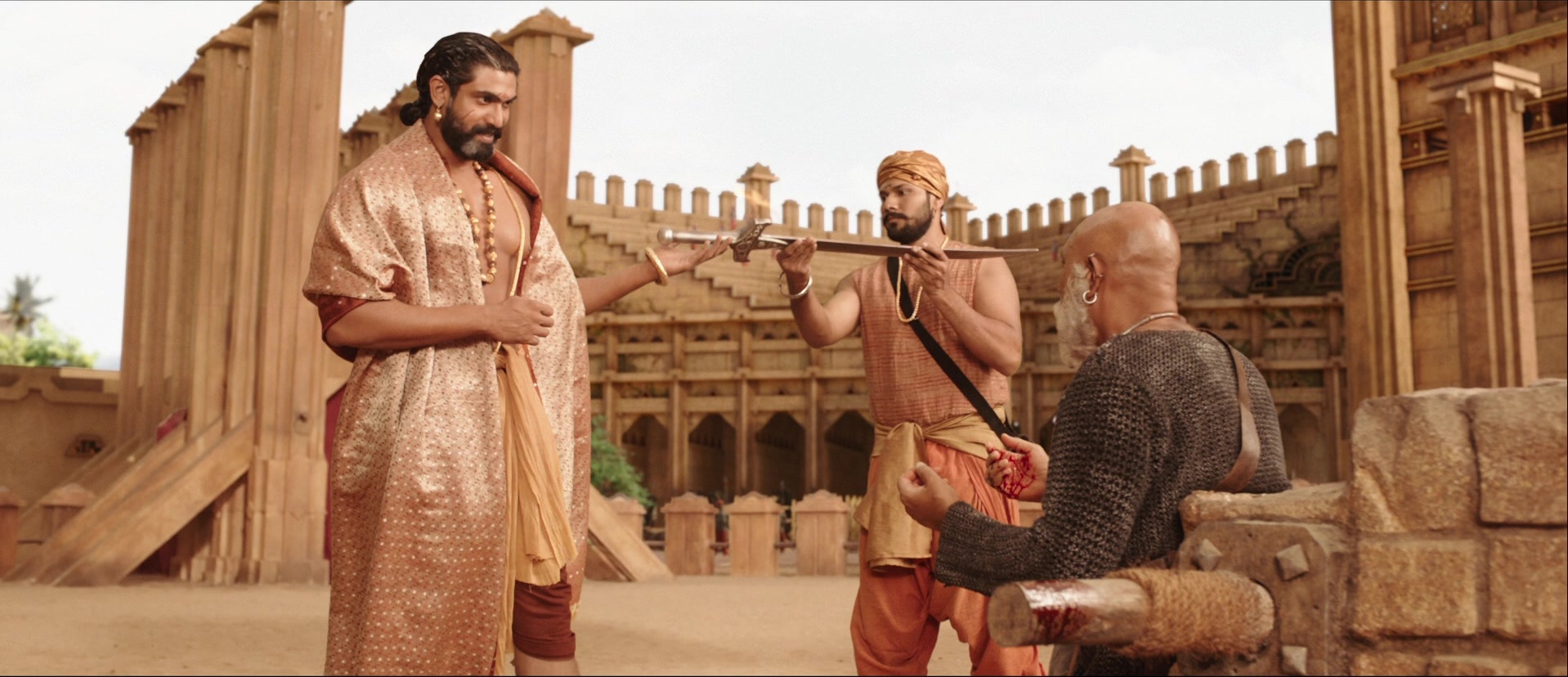 Bãhubali: The Beginning (2015), wide, 2.32:1 — film still