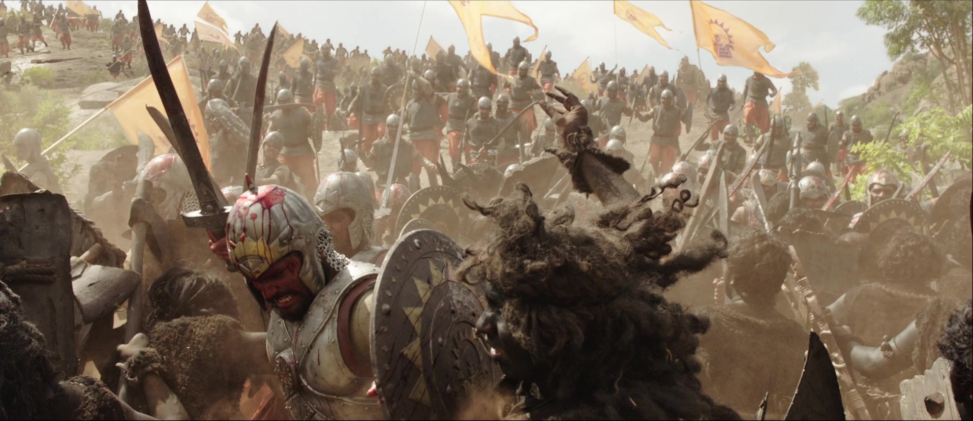 Bãhubali: The Beginning (2015), unknown, 2.31:1 — film still