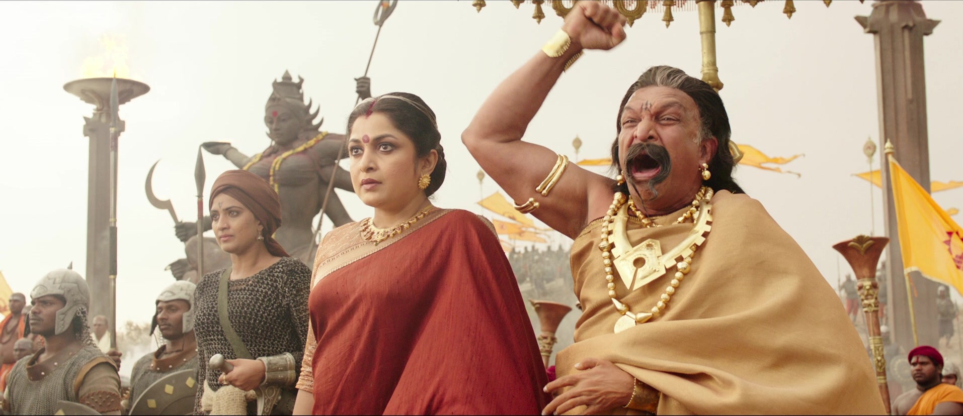 Bãhubali: The Beginning (2015), wide, 2.31:1 — film still