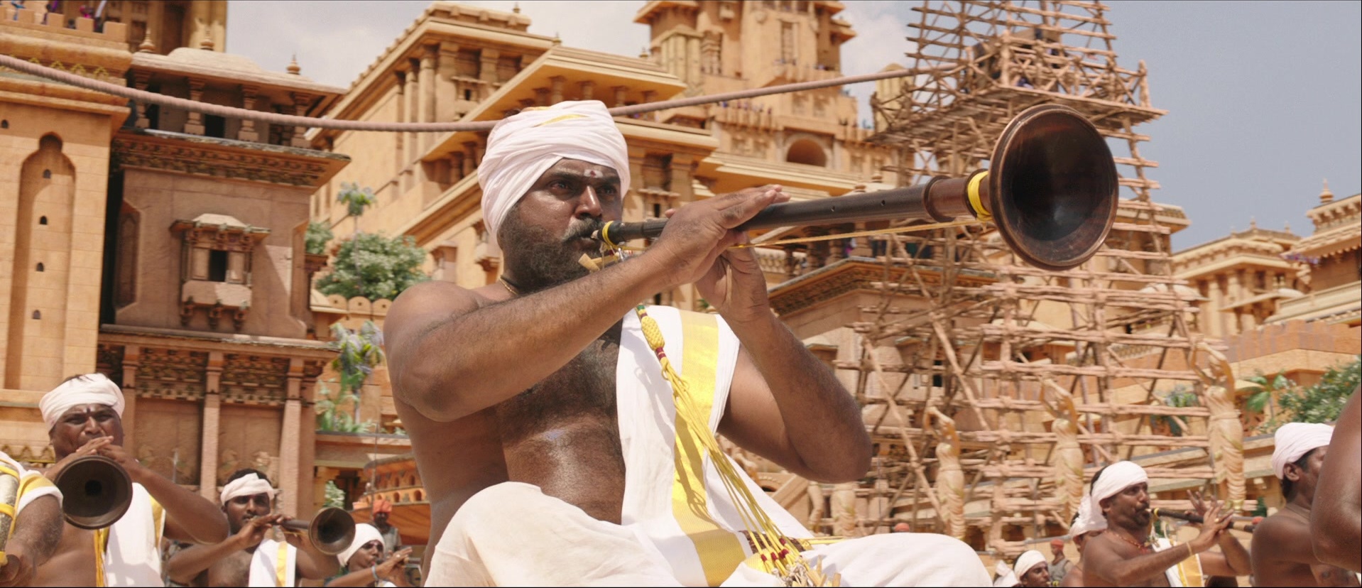 Bãhubali: The Beginning (2015), wide, 2.32:1 — film still