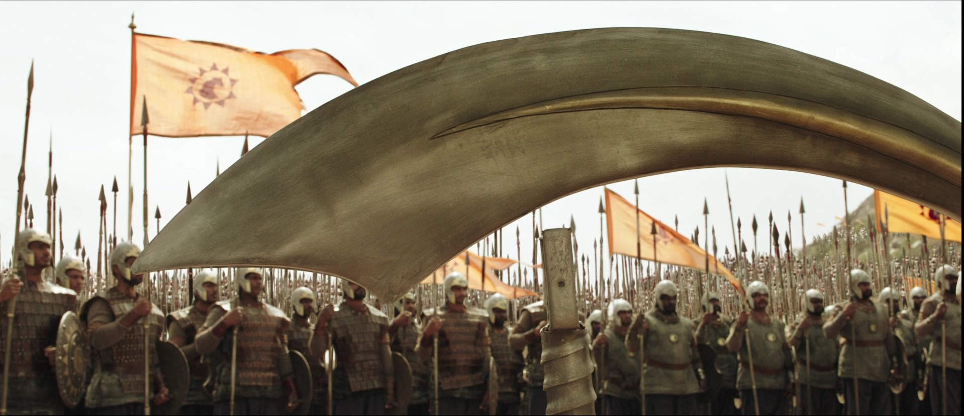 Bãhubali: The Beginning (2015), wide, 2.32:1 — film still