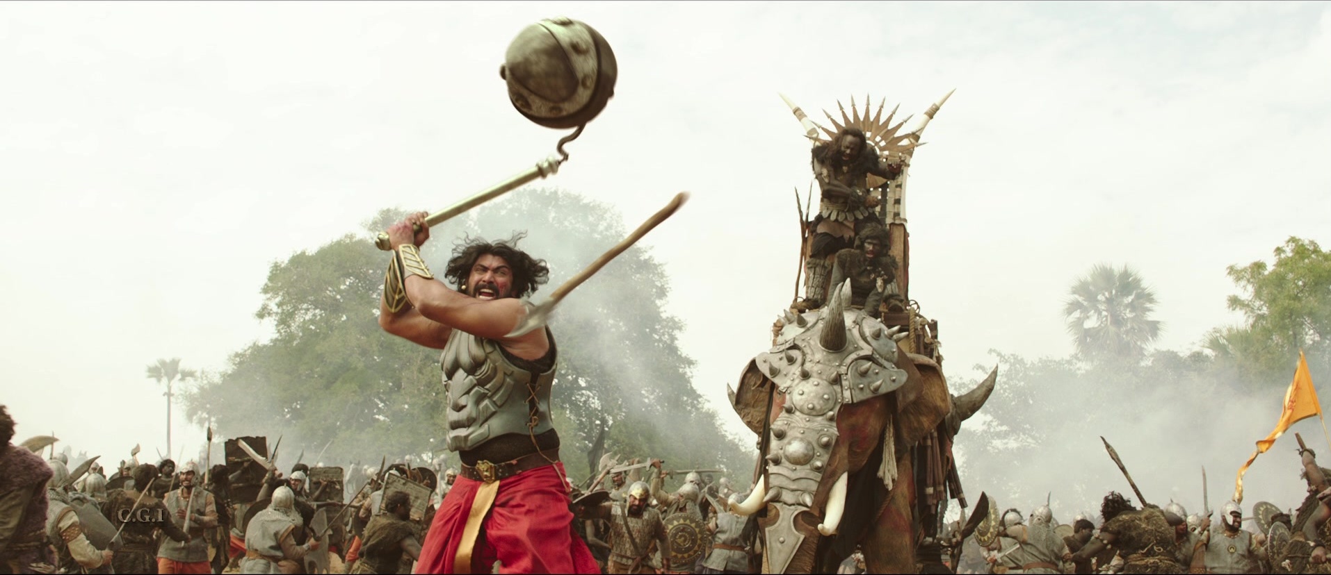 Bãhubali: The Beginning (2015), wide, 2.31:1 — film still